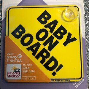 Safety 1st Baby On Board Car Window Sign